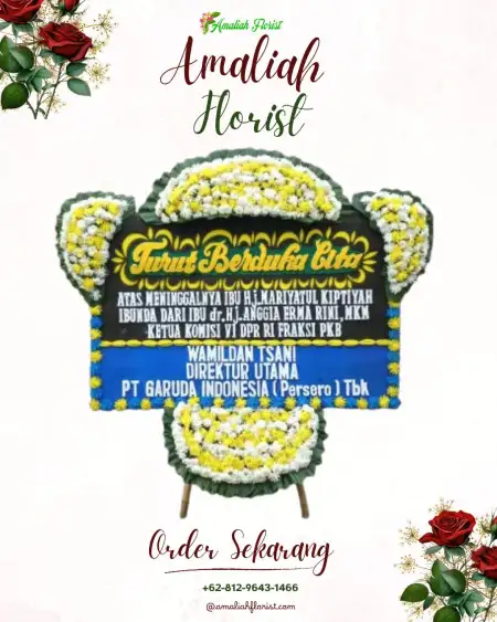 Papan Bunga Duka Jeruk Tipis